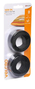 25mm x 1m Black Colour Sew On Hook & Loop Velcro Tape